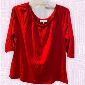 Jones New York red tee